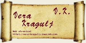 Vera Kragulj vizit kartica